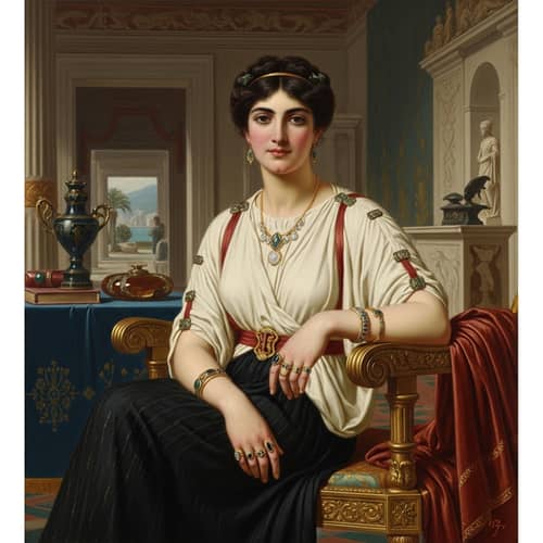 Ancient Lady from Herculaneum with Exquisite Rings