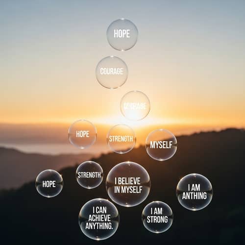 Power of Positive Affirmations: Inspiring Landscape Visual