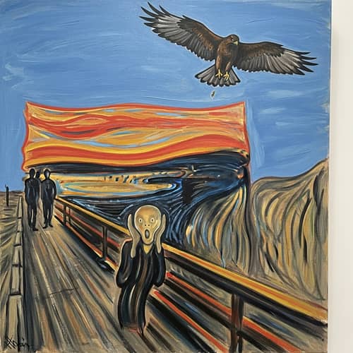 Intense Emotion of Desperation: Expressionist Scene