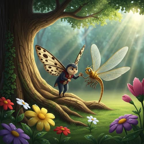 Petalwing Guardian in Royal Garden with Dragonfly Messenger