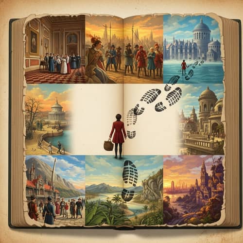 Artistic Interpretation of Candide's Journey | Illustrations from Voltaire's Novel