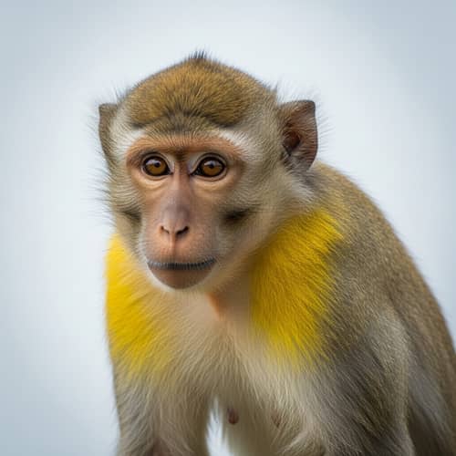 Striking Yellow Monkey | Wildlife Photography