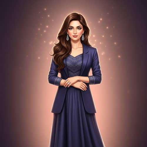 Graceful South Asian Woman: Beauty and Elegance Personified