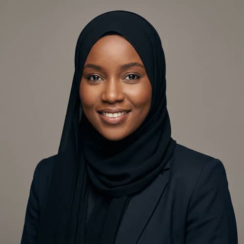 Professional Image of a Muslim Girl in Hijab