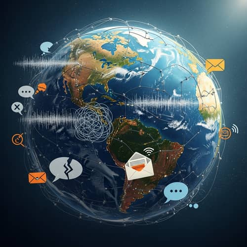 Global Communication for Solving Problems: Symbolic Illustration