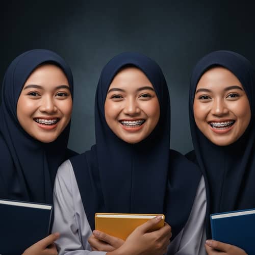 Malaysian Students with Perfectly Aligned Smiles | Youthful Exuberance