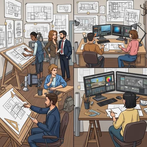 Elegant Design Studio with Diverse Professional Designers