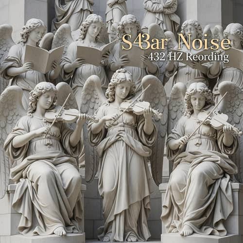 432 Hz Noise Recording CD Cover with Angelic Symphony
