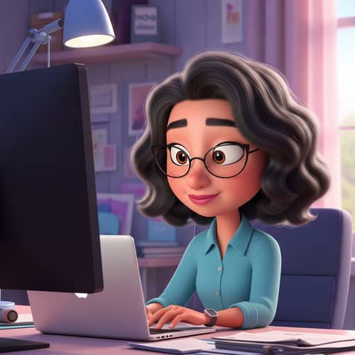 Hispanic Woman Graphic Designer Pixar Animation