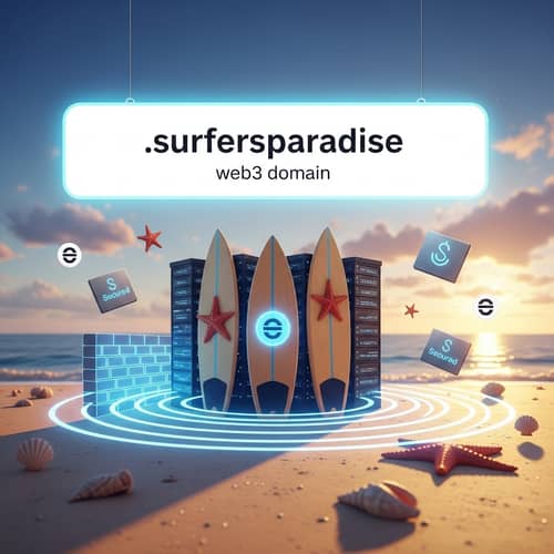 Virtual Safety Concept: Cyber-Themed Beach Scene