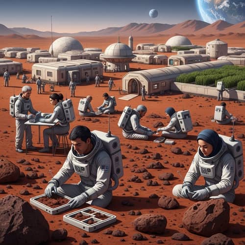 Diverse Human Scientific Exploration on Mars | Mars Settlement