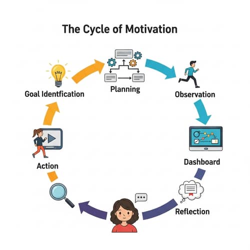 Cycle of Motivation: Goal Identification to Outcome Assessment