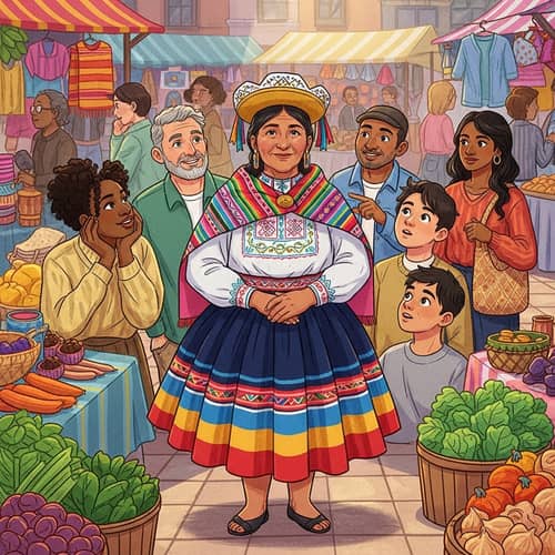 Cultural Diversity Celebration in Vibrant Community | Illustration