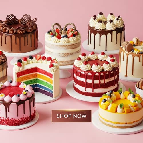 Delicious Cakes Banner for Digital Cake Shop | Shop Now