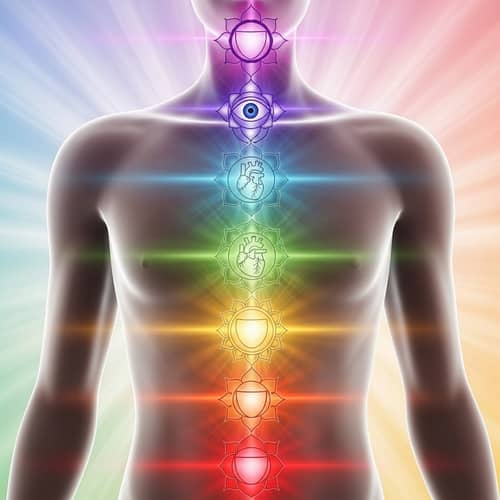 Seven Chakras: Detailed and Vibrant Image with Radiant Lights