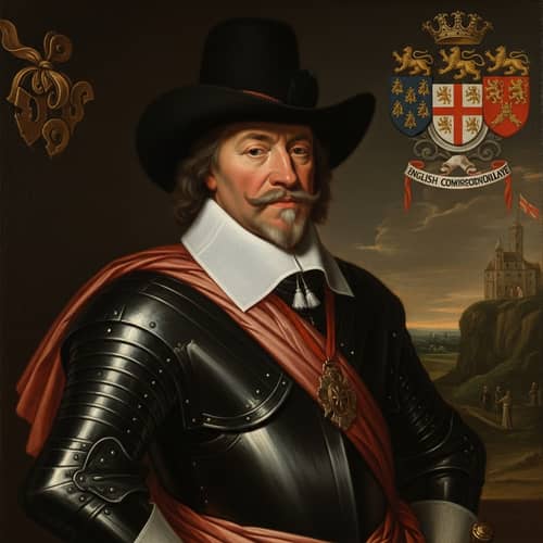 17th-Century European Portraiture: Military Man from 1650s England