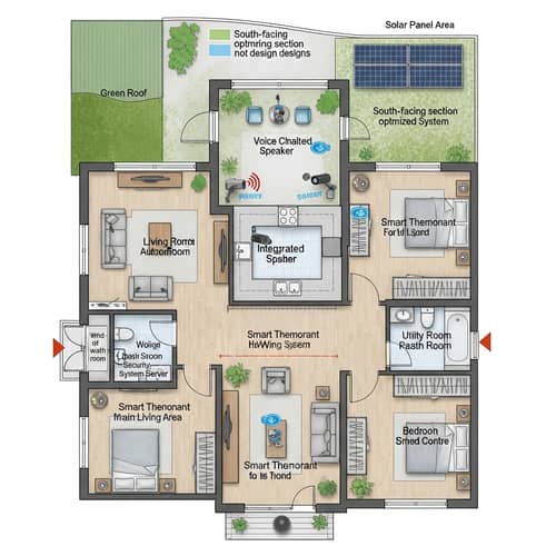 Detailed Floor Plan for Modern Smart Home