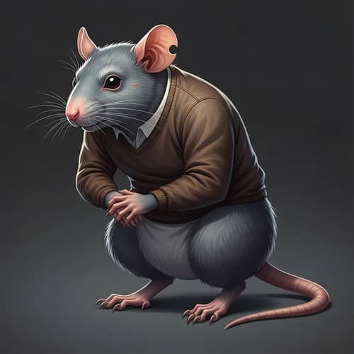 Intriguing Half Human Half Rat Creature - Mythical Being