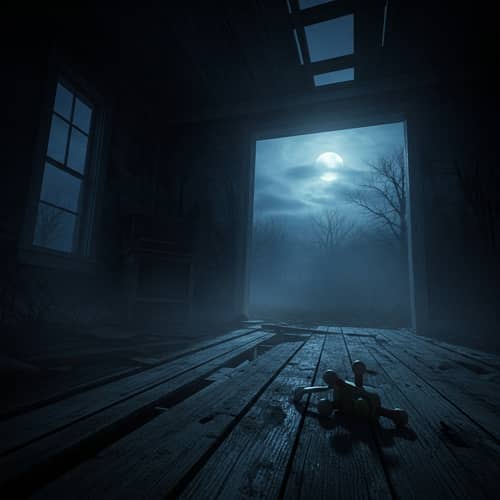 Eerie Abandoned House at Dusk | Decaying Shadows & Forgotten Toy
