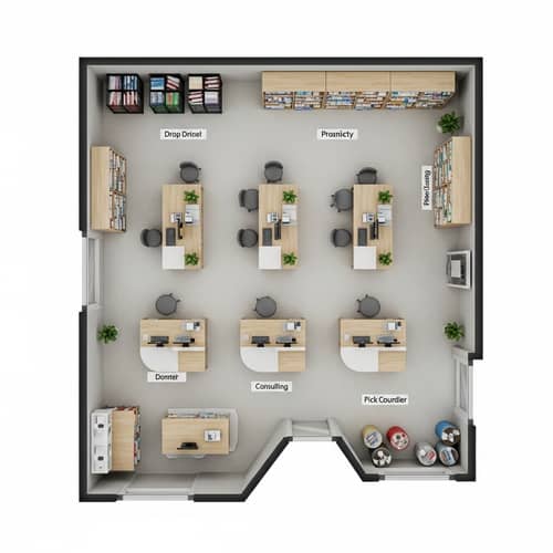 Well-Organized Pharmacy Layout for Efficient Service