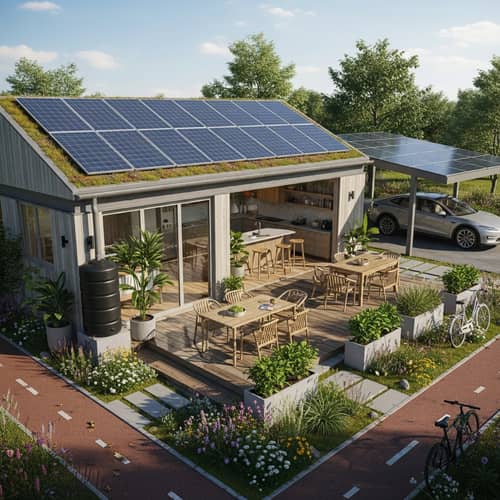 Sustainable Modern Design: Eco-Friendly House & Garden