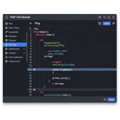 PHP File Reader Software | Syntax Highlighting & Coding Tools