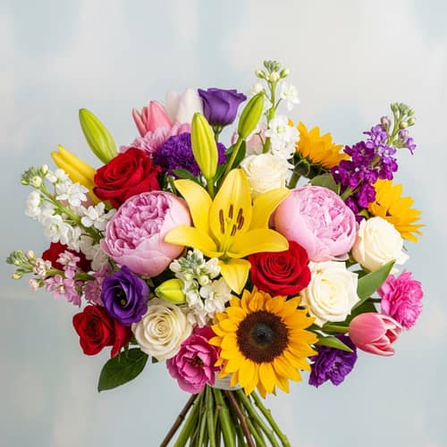 Colorful Bouquet of Flowers | Blooming Floral Arrangement