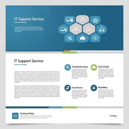 Professional IT Support Service PPT Template