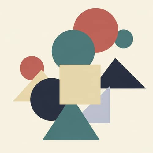 Abstract & Minimalistic Geometric Shapes | Calm Composition