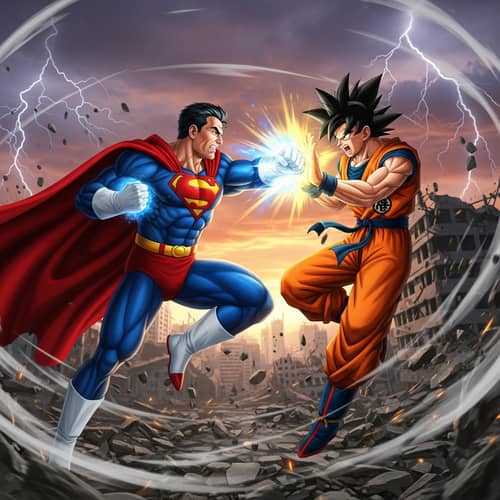 Super Man vs Goku: Epic Battle of Strong Characters