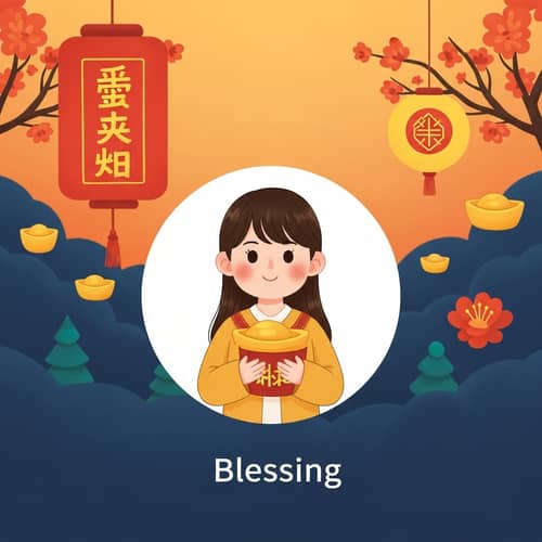New Year Blessings Profile Picture for Messaging App