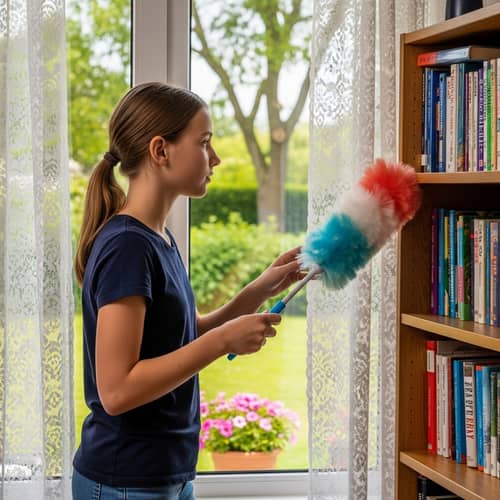 Young Girl Cleaning Room | Backyard Disturbance