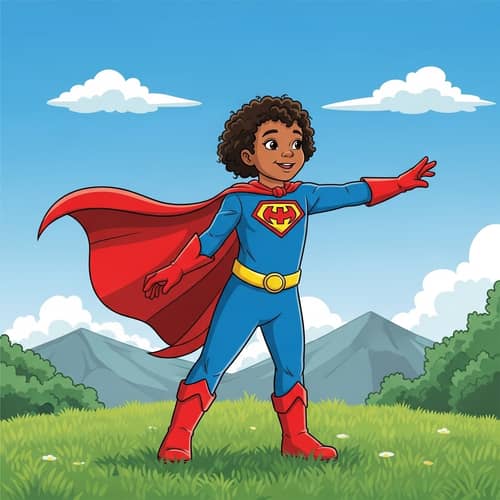 Child Superhero Caped Costume | Imaginative Pretend Play