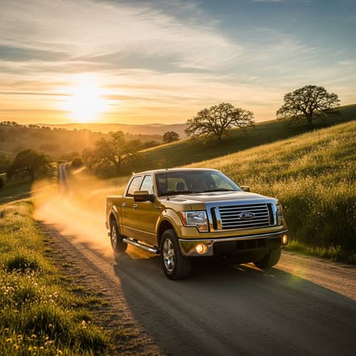 Golden 2013 Ford F150 in Countryside Adventure