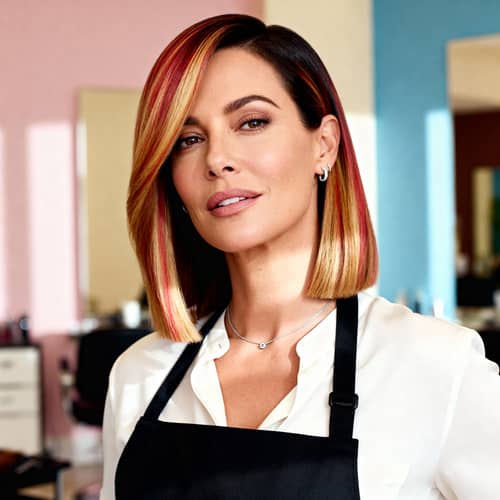 Professional Hair Stylist Headshot | Elegant Salon Portrait