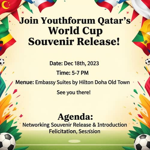 Youthforum Qatar World Cup Souvenir Release Event | Dec 18, 2023