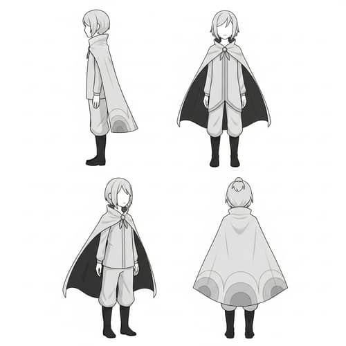 Japanese Retro Modern Avatars Inspired by Journey and Jujutsu Kaisen