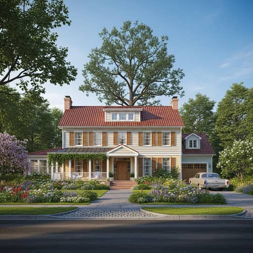 Classic Suburban House in Peaceful Neighborhood