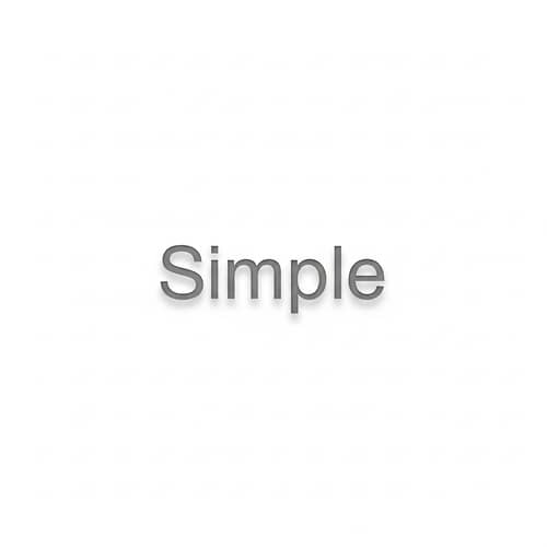 Simple Text on White Background