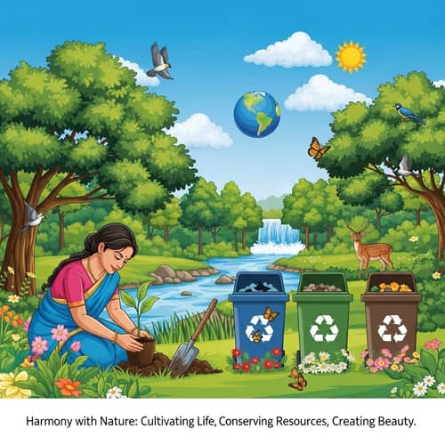 Harmony with Nature: Cultivating Life & Conserving Resources