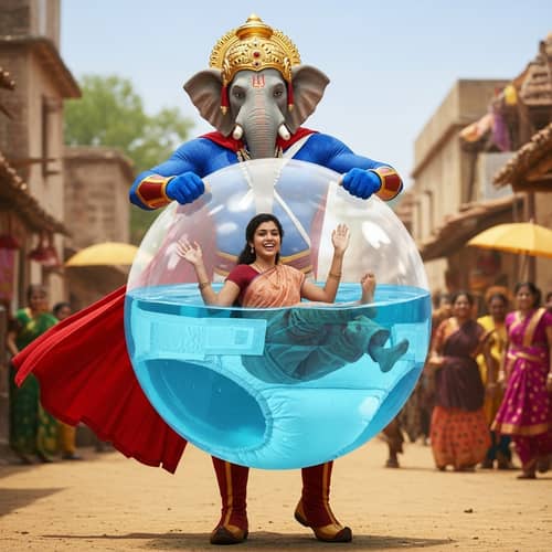 Elephant-Headed Superhero Saves Village with Unique Sphere