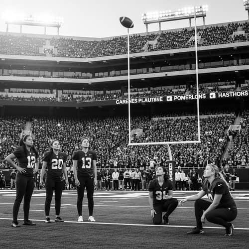 Dramatic Game-Winning Field Goal: Suspenseful Football Moment