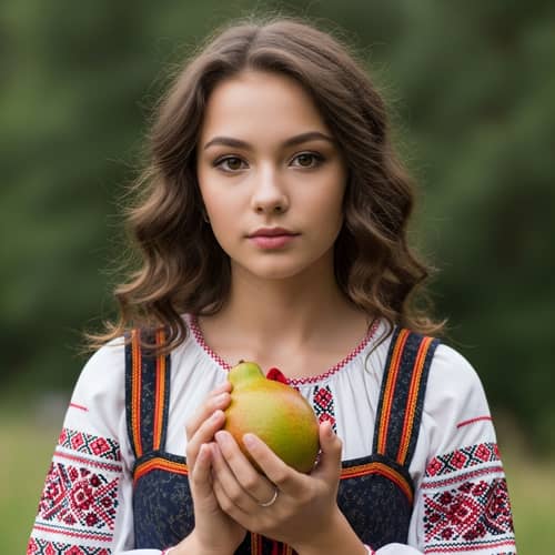 Stunning 18-Year-Old Girl with European and Central Asian Features in Chelyabinsk, Russia