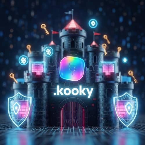 Fortified Castle: Secure Online Presence | .kooky Domain - Web3 Colors