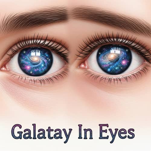 Galaxies in Eyes: Fantastical & Abstract Illustration