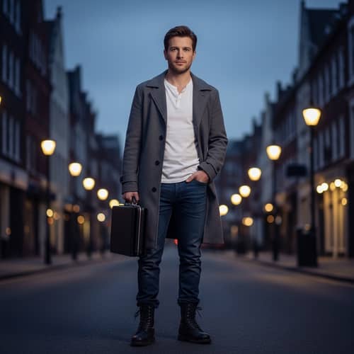 Meet Joshua Dangerfield: A Mysterious Caucasian Man at Twilight