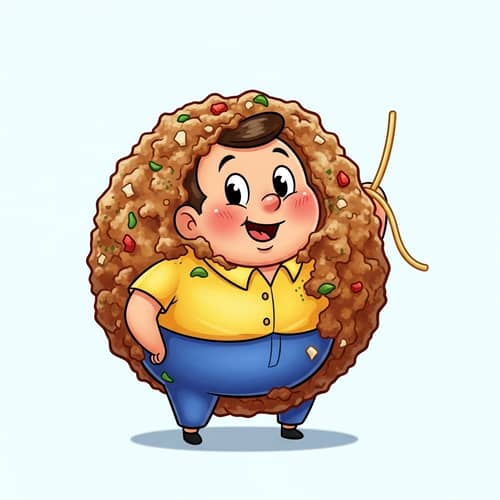 Character Fusion: Animated Character Merged with a Meatball