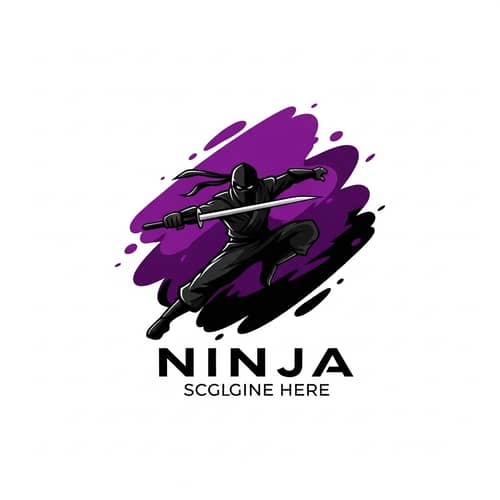 PEEPX Ninja Logo Design | Intriguing & Powerful Imagery