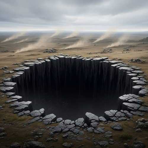 Vivid Abyss: Glimpse into Endless Depths | Serene Yet Foreboding