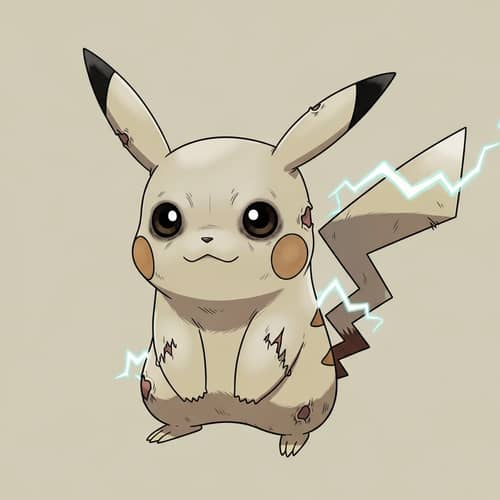 Undead Pikachu - Spooky Zombie Version
